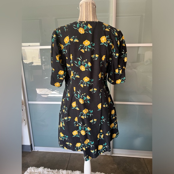 Free People Adelle Black Combo Floral Tunic Dress - Picture 4 of 4